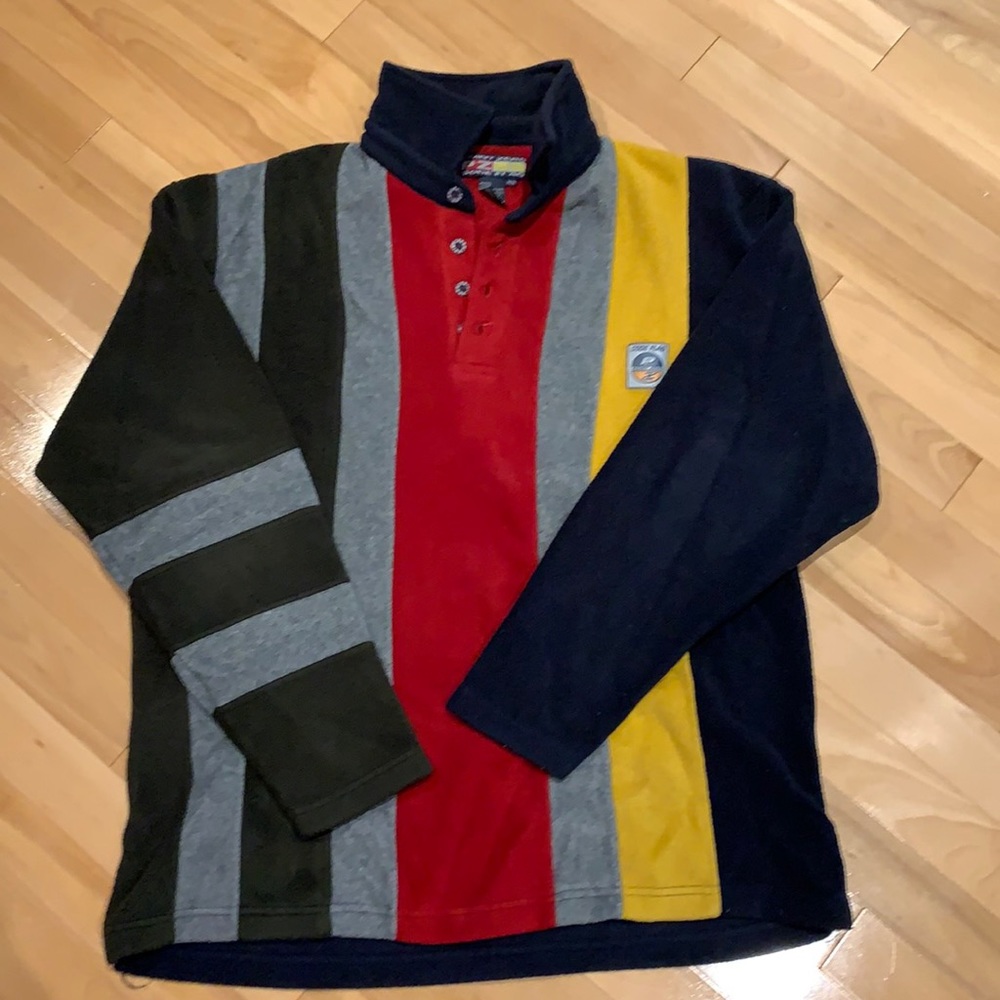🌟HostPick🌟Men’s long sleeve fleece Rugby shirt - size M
